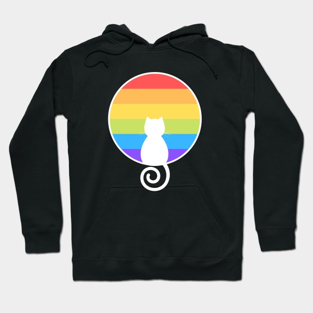 Proud Cat LGBTQ Hoodie by Mey Designs